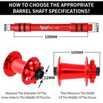 Bike Hub Adapter Factory - OEM 12 to 9mm QR Converter