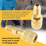 R410A Adapter Factory - OEM/ODM Custom Factory Direct 1/4 to 5/16 SAE Swivel