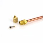 Charging Valve Factory - OEM/ODM Custom 1/4 Brass for Air Conditioning Refrigeration