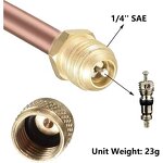 Charging Valve Factory - OEM/ODM Custom 1/4 Brass for Air Conditioning Refrigeration