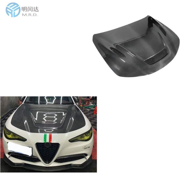 Carbon Fiber Hood Vents Factory - OEM for Alfa Romeo Giulia