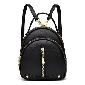 Backpack Factory - OEM/ODM Custom Black Leather Cute Women's Backpack for Girls