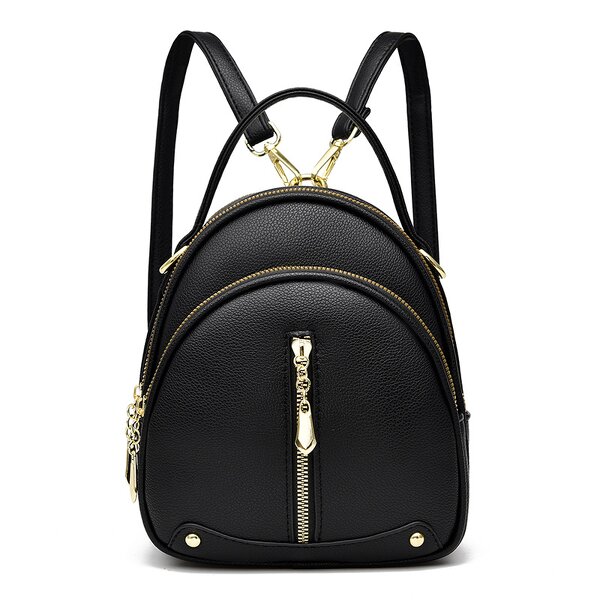 Backpack Factory - OEM/ODM Custom Black Leather Cute Women's Backpack for Girls