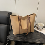 Tote Bag Factory - OEM/ODM Custom Large Capacity Solid Color PU Zipper Bag