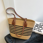 Tote Bag Factory - OEM/ODM Custom Wholesale Woven Straw Shoulder Beach Bag
