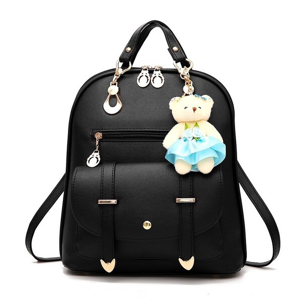 Backpack Factory - OEM/ODM Custom Black Leather Cute Women's Backpack