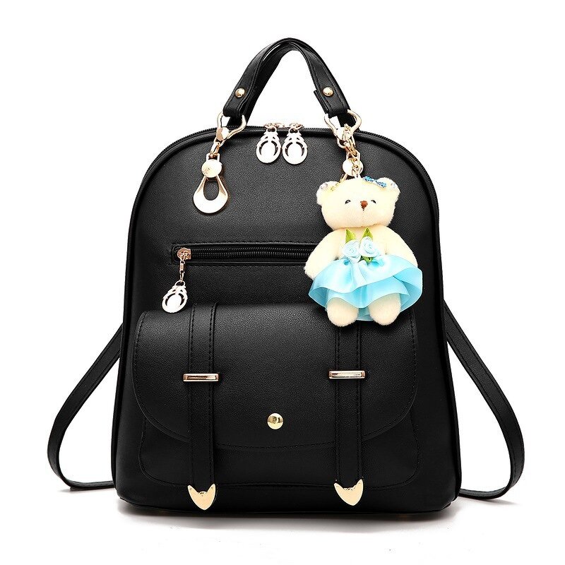 Backpack Factory - OEM/ODM Custom Black Leather Cute Women's Backpack