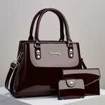 Shoulder Bag Factory - OEM/ODM Custom PU Leather Women's Fashion Messenger Set