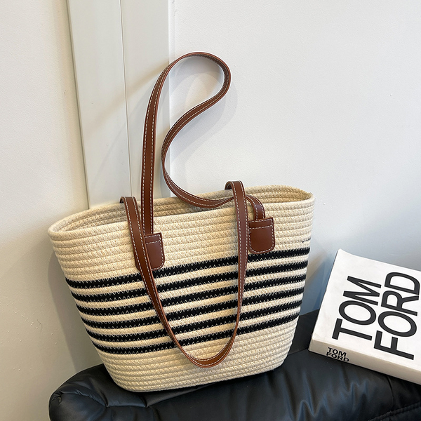 Tote Bag Factory - OEM/ODM Custom Wholesale Woven Straw Shoulder Beach Bag