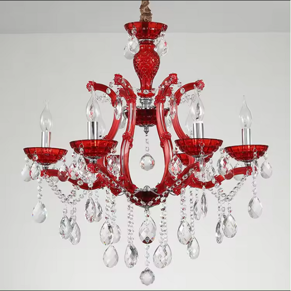 Colored Raindrop Chandelier Manufacturer - OEM Cafe KTV Club Glass Beads Design