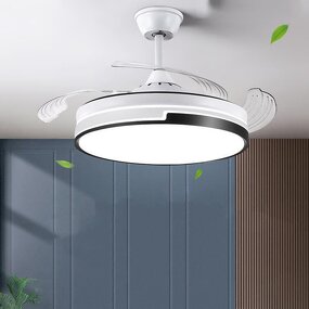 Ceiling Fan Factory - OEM European Simple White 72 Inch LED