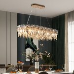 Crystal Flower Chandelier Manufacturer - OEM Modern Hotel Nordic Circle Design