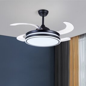 Chandelier Ceiling Fan Manufacturer - OEM Modern Three Colour Copper AC Motor