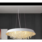 Crystal Raindrop Chandelier Factory - OEM Hotel Luxury Gold Round Modern Lighting