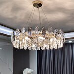 Smoke Grey Chandelier Factory - OEM Circle Living Room Modern Luxury Crystal