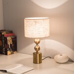 Metal Table Lamp Factory - OEM Modern Simple Fabric Night Lights Hotel