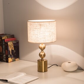 Metal Table Lamp Factory - OEM Modern Simple Fabric Night Lights Hotel