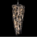 Silver Chandelier Manufacturer - OEM Art Deco Staircase Hotel Raindrop Light