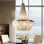 Aluminum Chain Chandelier Factory - OEM Wedding Decoration Dining Room Hotel