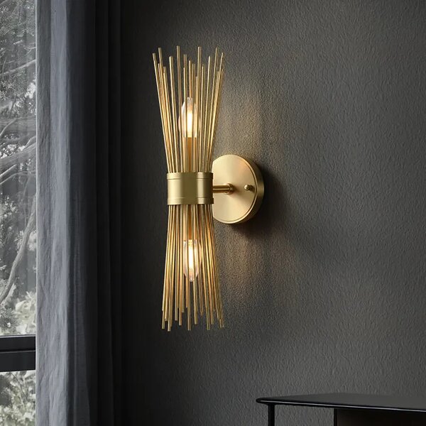 Brass Wall Sconce Factory - OEM Hardwired Retro Design Lobby Wall Light