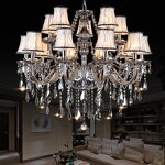 Silver Gray Pendant Light Manufacturer - OEM European Style 3 Layer Candle Chandelier