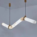 Alabaster Pendant Light Factory - OEM Spain White Marble Linear Chandelier