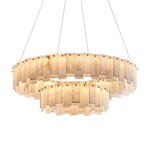 Alabaster Chandelier Factory - OEM Natural Marble Brass Luxury Lighting