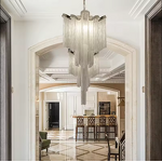 Aluminum Tassel Chandelier Factory - OEM Trending Villa Silver Nordic Artistic