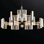 Acrylic Pendant Light Factory - OEM Modern Aluminum K9 Crystal Black Gold