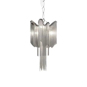 Aluminum Tassel Chandelier Factory - OEM Trending Villa Silver Nordic Artistic