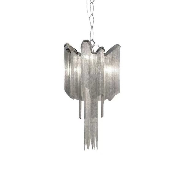 Aluminum Tassel Chandelier Factory - OEM Trending Villa Silver Nordic Artistic