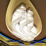 K9 Chandelier Manufacturer - OEM Engineering Hotel Crystal Raindrop Lighting
