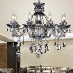 Gray Chandelier Manufacturer - OEM European 24 Bulb Crystal Candle Lighting