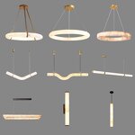 Marble Chandelier Manufacturer - OEM Minimalist Dining Room Linear Lighting