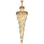 Spiral Crystal Chandelier Factory - OEM Modern Staircase Wedding Luxury Long