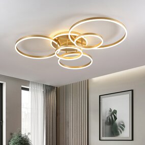 Circle Ceiling Light Factory - OEM Decorative Lustre Dimmable Gold LED