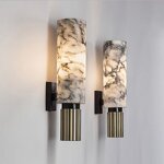 Alabaster Sconce Light Manufacturer - OEM Minimalist Corridor Marble Wall Lamp