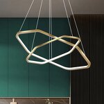 Irregular Pendant Light Factory - OEM New Design Luxury Three Rings LED