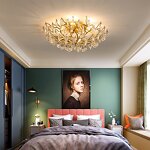 Gold Chandelier Manufacturer - OEM Vintage Hotel Brass Branches Crystal