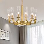 Brass Chandelier Manufacturer - OEM Home Decor Metal Nordic Glass Pendant