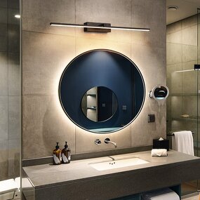 Black Vanity Light Factory - OEM Hot Selling Modern Bathroom Mirror Wall