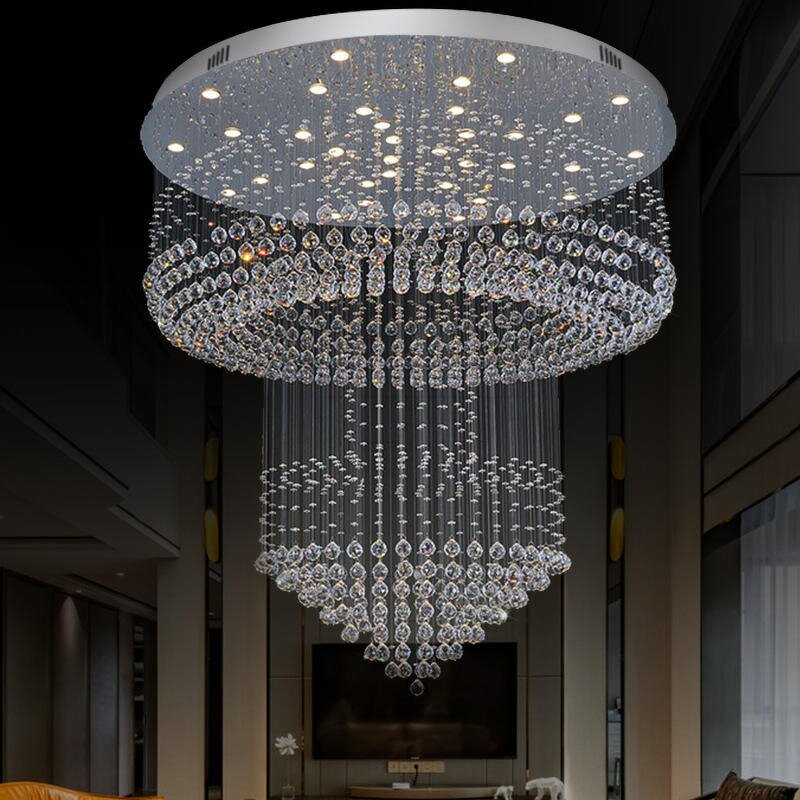 Crystal Ball Pendant Light Manufacturer - OEM Contemporary Stairs Hotel Ceiling