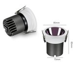 Adjustable Downlight Manufacturer - OEM High Quality Recessed Aluminum 9-12w LED