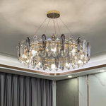 Grey Crystal Chandelier Factory - OEM Nordic New Design Luxury LED Living Room