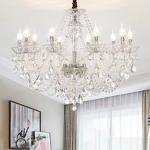 Mirror Chandelier Factory - OEM Hotel Foyer Wedding Moroccan Clear Crystal