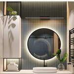 Black Vanity Light Factory - OEM Hot Selling Modern Bathroom Mirror Wall