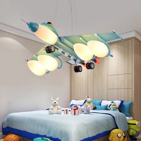 Cartoon Aircraft Pendant Light Factory - OEM Creative Decorative Kids Rooms
