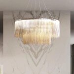 Waterfall Pendant Light Manufacturer - OEM Personality Artistic Fringed Modern