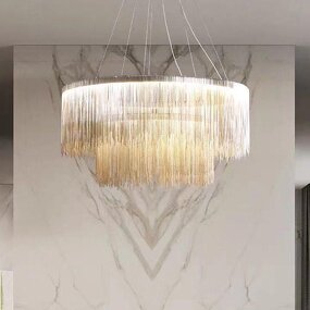 Waterfall Pendant Light Manufacturer - OEM Personality Artistic Fringed Modern