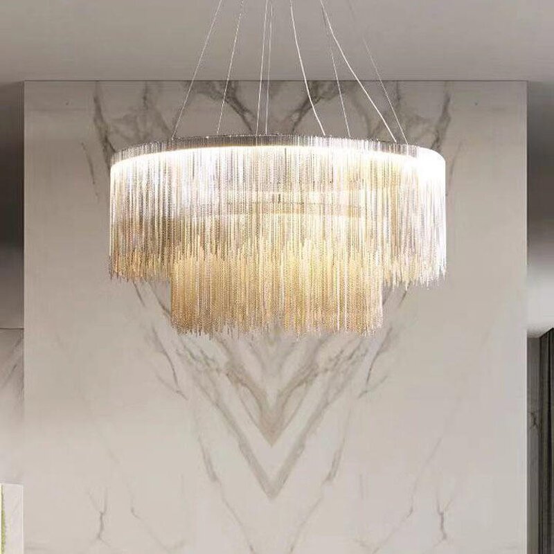 Waterfall Pendant Light Manufacturer - OEM Personality Artistic Fringed Modern